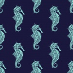 Wzór tła morskiego konika morskiego