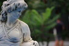 Statue In A Garden, Blurred