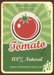Cartaz de publicidade vintage de tomate