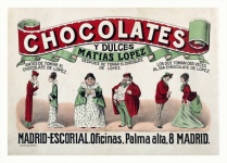 Vintage alte Werbung Schokolade