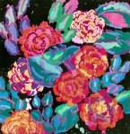 Vintage Blumen Muster Hintergrund