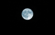 Full moon night sky half moon