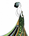 Vrouw Vintage Elegante Mode