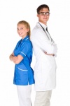 Young Doctor And A Nurse