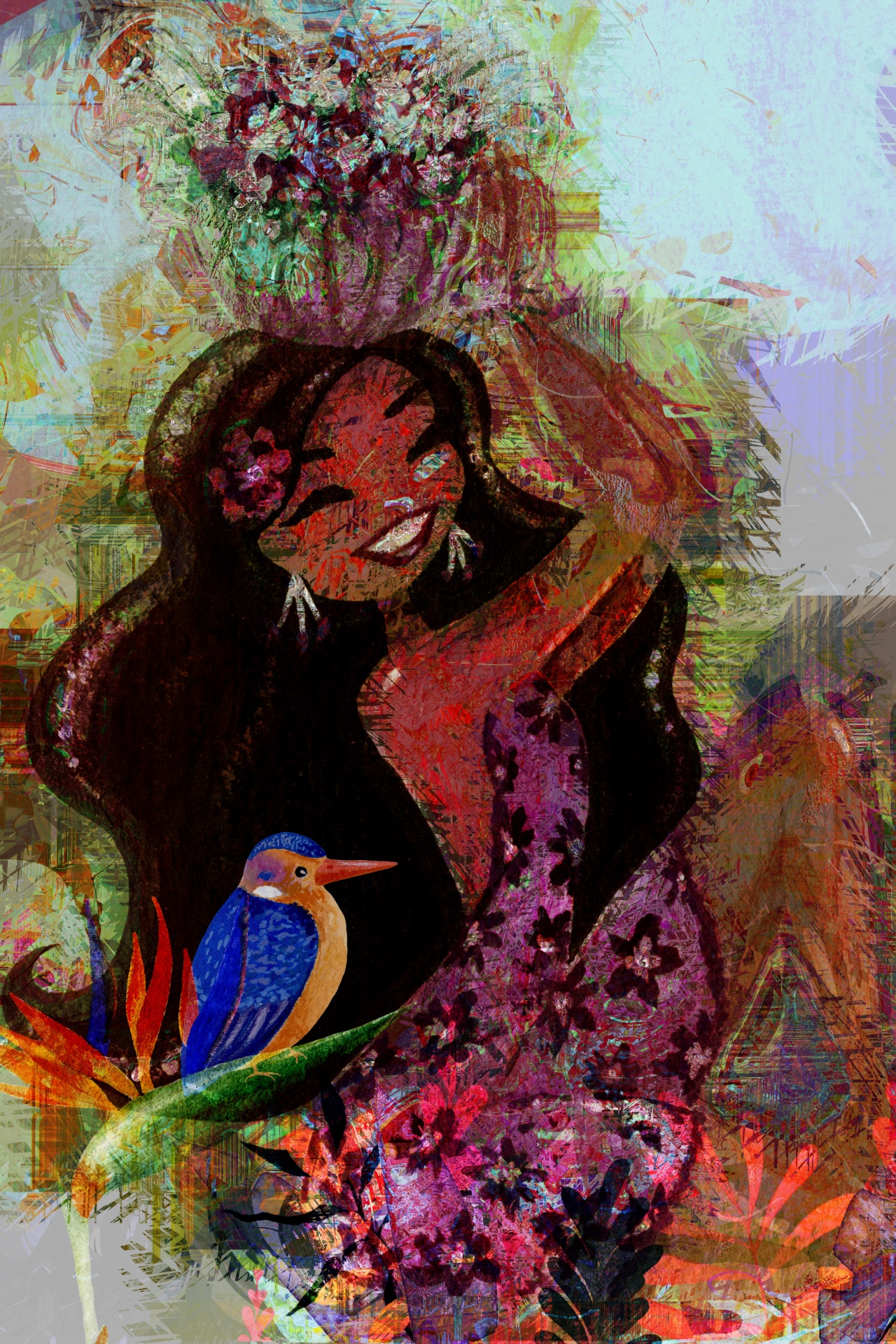 Tiki Girl Abstract Illustration Free Stock Photo - Public Domain Pictures