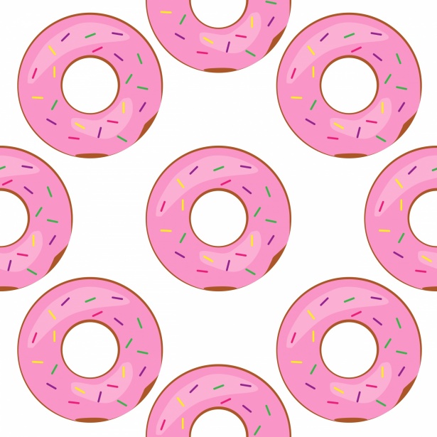 Donuts Pattern Background Free Stock Photo - Public Domain Pictures