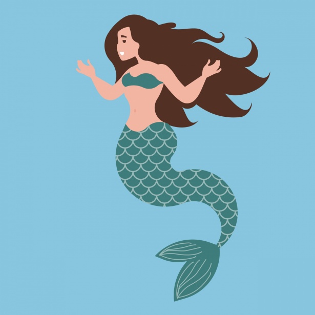 Mermaid Swimming In Sea Free Stock Photo - Public Domain Pictures