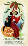 Vieille carte postale vintage d'Hall