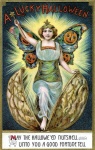 Alte Vintage Halloween Postkarte