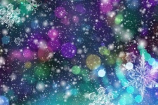 Bokeh Snowflakes Background