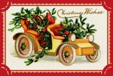 Julmistel vintage kort