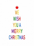 Christmas Rainbow Tree Clipart