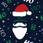 Christmas Santa Pattern Background