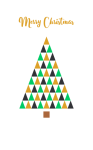 Christmas Tree Card Geometric