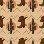 Cowboy Boots Pattern Background