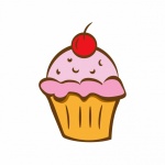 Ilustração Clipe de Cupcake