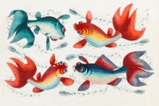 Ilustração de carpa de peixe koi