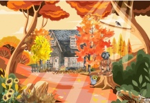 Fall Home Digital Art