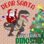 Noël Père Noël Dinosaure
