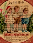 Vintage Christmas Children Carolers