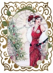 Vintage Klaff kvinna Holiday