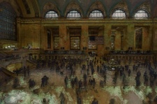 Arte digitale della stazione ferroviaria