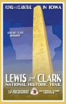 Plakat stanu Iowa Lewis i Clark