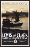 Plakát státu Kansas Lewis a Clark