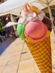 Large ice cream cone