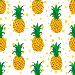 Pineapple Fruit Pattern Background