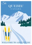 Cartel de viaje de Quebec, Canadá