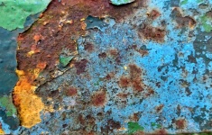 Textura de pintura vieja de óxido