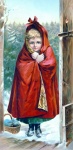 Little Red Riding Hood Vintage Art Old