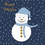 Snowman Christmas Background