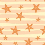 Starfish Beach Background Pattern
