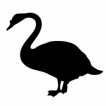 Swan Silhouette Clipart