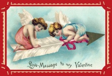 Valentim Vintage Querubim Cupido