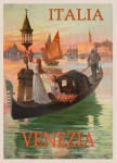 Velence, Olaszország utazási poszter