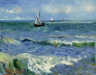 Paisaje marino de Vincent van Gogh