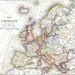 Vintage mapa Evropy 4
