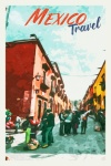 Affiche de voyage vintage Mexique