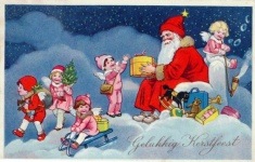 Vintage Weihnachten Karte alt
