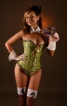 Young woman, corset