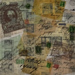 Монтаж старинных марок и открыток