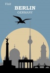 Cartaz de viagem de Berlim Alemanha