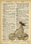 Bicycle Vintage Dictionary Page