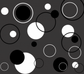 Black And White Circles Pattern