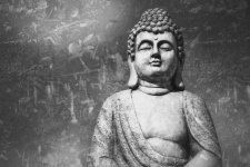 Boeddha figuur gestalte sculptuur