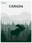 Cartel de viaje de Canadá