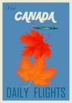 Cartel de viaje de Canadá